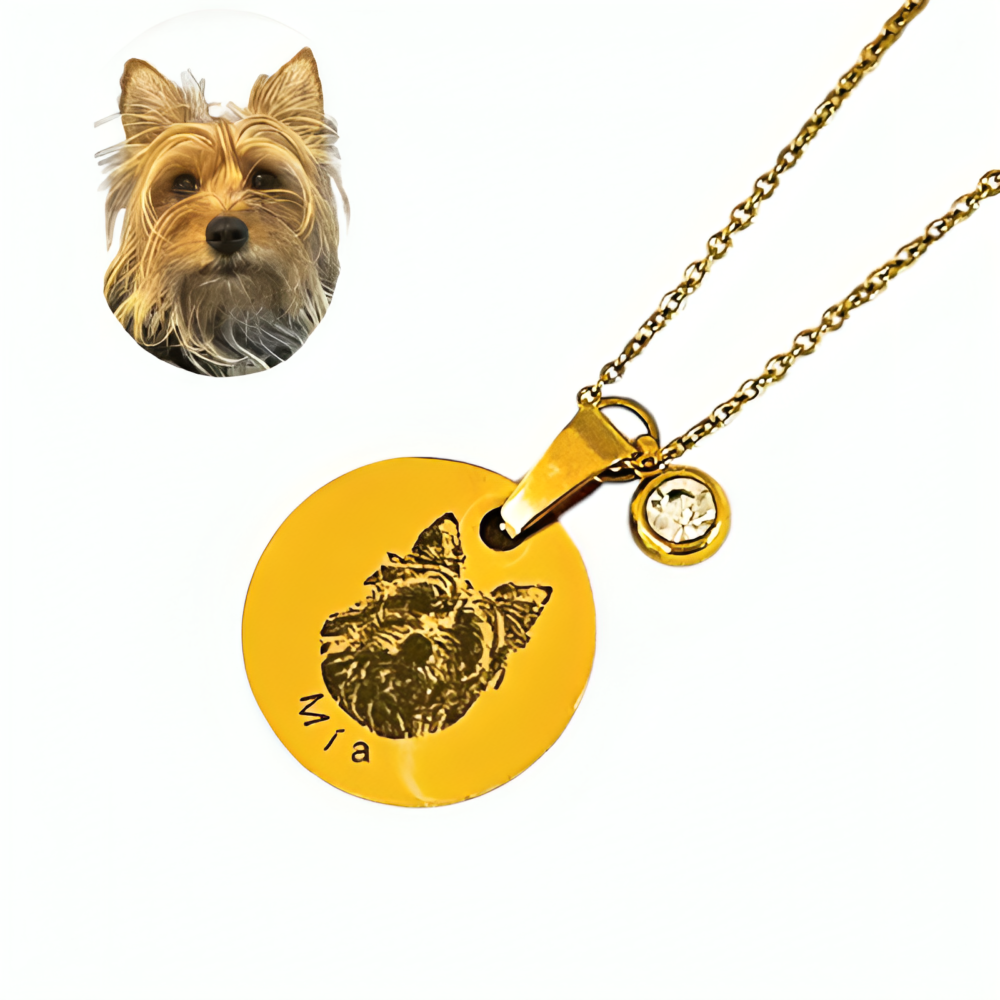 collar personalizado con cara de mascota comprar